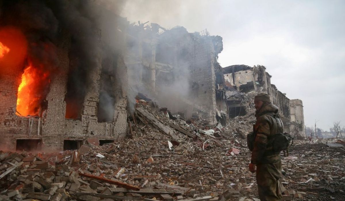 Ukraine-Russia conflict in the southern port city of Mariupol